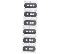 DIYEAH 6 Pièces Cassettes Audio pour Enregistrement Vocal Remplacement de Cassette Standard avec Boîtier Transparent pour DIY et Fêtes