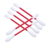 DIYEAH 6 Pièces Chat en Coton-Tige Extra Large avec Herbe à Chat, Rouge | Usage Intérieur pour Chatons et Chats, Format Très Grand, Coton Doux Compact, Tige Facile à Tenir