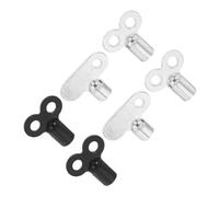 DIYEAH 6 Pièces Clé Purge Radiateur Multifonction Clé pour Purgeur Air Valve Compatible Radiateurs Carrés et Robinets Outil Entretien Chauffage Portable