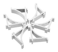 DIYEAH 6 Pièces clip pour étagère de réfrigérateur clips d'étagère Clips de support d'étagère du porte-étagère clips de réfrigérateur support de réfrigérateur Silver