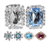 DIYEAH 6 Pièces Clips Décoratifs pour Chaussures à Bijoux, Ornements en | Attache Facile Plupart des Souliers, Léger, Style Délicat, pour Mariage, Anniversaire