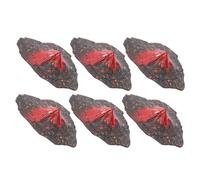 DIYEAH 6 Pièces Décor de Volcan Simulé, Modèle de Volcan en Plastique, 3,5cm, Éruption Volcanique Réaliste, pour Passionnés de Géographie et Éducation Scientifique