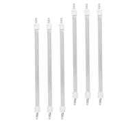 DIYEAH 6 Pièces Élément Chauffant en Quartz de Remplacement pour Radiateur Électrique Domestique, Tube Chauffant Blanc 16cm en Quartz et Céramique, Distribution Uniforme de Chaleur