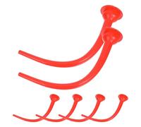 DIYEAH 6 Pièces Embouts Allongés en Plastique Rouge pour Mastic, Application Lisse et Compatibilité Large, pour Joints de Fenêtres et Amélioration Maison