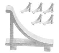 DIYEAH 6 pièces Lot de Pinces Support Étagère Acier Inoxydable pour Réfrigérateur et Congélateur Clips de Remplacement Multifonctions pour Étagères Métalliques Installation Rapide pour