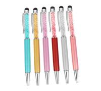 DIYEAH 6 Pièces Lot de Touch Screen Crystal Stylus avec Pointe Capacitive et Bille Métallique Accessoire Écran Tactile Couleurs Aléatoires Design Élégant et Durable