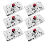 DIYEAH 6 pièces Lot Pochettes à Vin Réutilisables avec Robinet à Charnière Sacs Portables Étanches pour Conservation Voyage et Camping