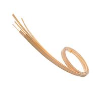 DIYEAH 6 Pièces Matériaux de décoration de tissage de Banières de rotin fines pour l'artisanat bandes de tissage en bandes plates en rotin canne de vannerie Beige