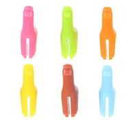 DIYEAH 6 Pièces Pince à Vin en Silicone Design Unique et Forme Amusante, Marqueurs de Boisson Réutilisables Faciles à Nettoyer pour Fêtes et Réceptions