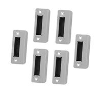DIYEAH 6 Pièces Plaques de Gâche Universelles pour Serrure de Porte Réparation Silencieuse et Stable Adaptées Aux Portes de Chambre Installation Facile et Ajustement