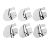 DIYEAH 6 pièces Presseurs Ourlet Roulé Acier Inoxydable Pied Surjet pour Machine à Coudre Accessoires Couture pour Tissus Légers et Lourds Installation Facile