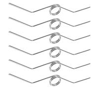 DIYEAH 6 Pièces Ressort de Sécateur Robuste en Fil D’Acier, Argenté | Remplacement pour Ébrancheur, Usage Jardinage et Branches, Finition Élégante, Adaptable aux Outils de Coupe