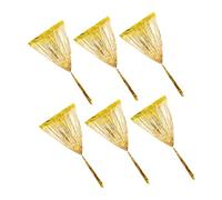 DIYEAH 6 Pièces Rideau à Franges Doré Rideau à Franges Métallique pour Décoration de Fête Séparation Espace et Fond de Porte pour Anniversaire Mariage Engagement