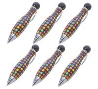 DIYEAH 6 Pièces Stylos à Bille Bowling Court Lot de Stylos Amusants et Créatifs pour École et Bureau Design Portable et Mécanisme à Rotation Accessoire Pratique pour Âges