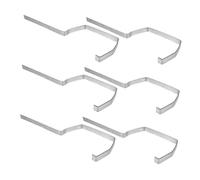 DIYEAH 6 Pièces Support de Gouttière Métallique de Installation Facile Efficacité de Drainage pour Systèmes de Gouttières Conception Résistante Aux Intempéries et Durable