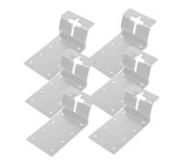 DIYEAH 6 Pièces Support de Poteau T Inoxydable pour Renforcement de Clôture Montage Vertical pour Boîtes Aux Lettres Nichoirs et Planches Fixation pour Projets de Jardin