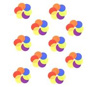 DIYEAH 60 pièces Lot de Marqueurs Ronds Colorés Repositionnables pour Sol Points Éducatifs pour Tapis de Classe Maternelle et Primaire Jeux Apprentissage et Organisation des Places