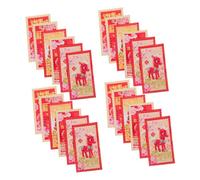 DIYEAH 60 Pièces Money Envelopes Year Of The Horse Spacious Lunar Year Hongbao Packets For Spring Festival Wedding Birthday Shower