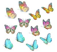 DIYEAH 6paires Autocollants Pour Moustiquaires Décoratives Stickers Amovibles Pour Fenêtres Autocollants Magnétiques Réutilisables Pour Maison Et Bureau