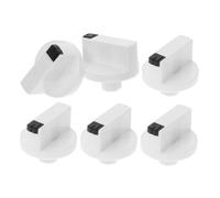 DIYEAH 6pièces Bouton De Commande De Cuisinière à Gaz Blanc Rotatif Bouton De Remplacement Pour Four Commande De Brûleur De Four