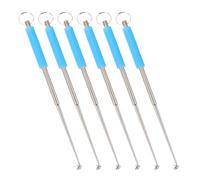 DIYEAH 6pièces Extracteur Hameçons Acier Inoxydable avec Aiguille de Guidage Outil de Décrochage Rapide pour Carpe et Poissons Eau Douce Kit Portable de Détacheur Hameçon Polyvalent