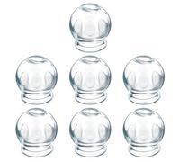 DIYEAH 7 Pièces Ventouse en Verre Ronde Corps, Facile à Utiliser Bavure, Appareil de Modelage pour Thérapie Familiale Plusieurs styles