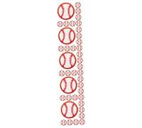 DIYEAH 75 Pièces Lot de Patches Baseball Thermocollants Éponge Adhésifs Résistants et Délicats pour Vêtements Sacs et Réparations Décoratives