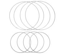 DIYEAH 8 pièces Anneaux Métal pour Couronnes Décoratives Cerceaux Résistants pour Attrape-rêves Macramé et Décoration Murale Style Bohème DIY Fleur et Suspension