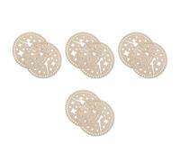 DIYEAH 8 Pièces Base Ronde pour Sac à Main avec Motif Danseuse de Ballet Lot de Support Rigide pour Tissage et Crochet DIY Fond de Panier pour Projets de Tricot et Décoration Intérieure
