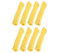 DIYEAH 8 Pièces Chaussettes Antidérapantes Chien pour Patte, Coton Jaune | Protection Hygiène, Maintien Confortable, Usage Extérieur Toute Saison