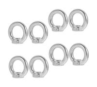 DIYEAH 8 Pièces Écrous à Œil Acier Inoxydable Lot de Boulons Anneau Fixations Robustes pour Levage Marin et Utilisation Industrielle Outdoor