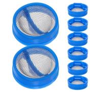 DIYEAH 8 Pièces Filtre à Eau pour Lave-linge Automatique en Plastique Bleu, Kit de Réparation Vanne D'entrée D'eau 2 Cm, Protection pour Machine à Laver