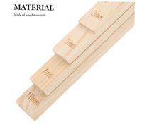 DIYEAH 8 pièces Guide pour Argile Poterie Outil Enseignement Polyvalent pour Mesure Précise Épaisseur Pin Naturel Accessoires Robustes pour Sculpture et Modelage