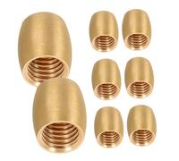 DIYEAH 8 Pièces Laiton pour Meubles Supports de Plateau Bois Coniques Décoratifs Protection de Table pour Coffrets Bijoux et Présentoirs