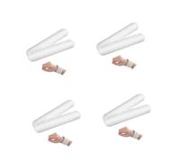 DIYEAH 8 Pièces Lot de 2 Bracelets Mémo en Silicone Effaçables à Sec, 238 X 45 Mm, Réutilisables Règle Intégrée, Outil Polyvalent pour Prise de Notes et Gestion des Tâches au Bureau