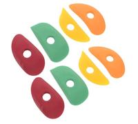 DIYEAH 8 Pièces Outils de Modelage en Silicone Ovale pour Argile et Tasses | Texture sans Rayure, Usage au Tour DIY Céramique, Caoutchouc Souple, pour Artistes Débutants