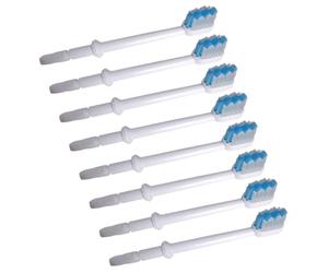 DIYEAH 8 Pièces Têtes de Rechange pour Nettoyeur à Eau Brosse à Plaque Dentaire pour Irrigateur Buccal Nettoyage Profond des Dents la Gencive Familiaux Compatibles la Plupart