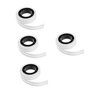 DIYEAH 8 Rouleaux Bandes Monétaires en Papier Blanc pour Billets, 2 Rouleaux, Élastiques pour Espèces, Organiseur D'argenté Professionnel, Adapté aux Banques et Institutions Financières