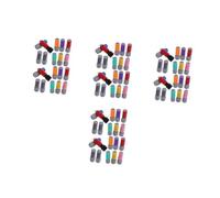 DIYEAH 80 Pièces Étuis Ronds pour Diy Boîtiers Portables Plastique pour Vierges Outils pour Fabrication de Accessoires Polyvalents pour