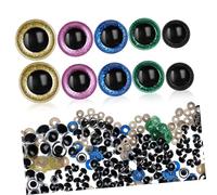 DIYEAH 80 Pièces Yeux de Sécurité pour Peluches Plastique Réaliste avec Rondelles Yeux Crochet pour Animaux Peluche DIY Accessoires Créatifs pour Décoration Halloween