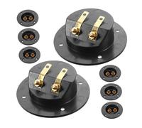 DIYEAH 8pièces Fiches Bananes pour Câbles Enceintes De Raccordement Rondes à Voies Adaptées pour Autoradio Et Maison