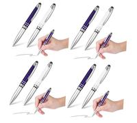 DIYEAH 8pièces Stylos Multifonctions avec Lampe LED Stylos à Bille pour Écrans Tactiles Stylet Tactile Et Outil Écriture Pratique