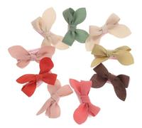 DIYEAH 9 Pinces à Cheveux pour Filles Nœuds en Tissu, Design Charmant, Résistantes la Casse la Chute, Accessoires Coiffure pour Fêtes et Garçon et Filles de 4 à 8 Ans