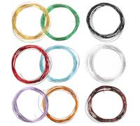 DIYEAH 9Roll Fil Aluminium Anodisé pour Formation Bonsaï Jardinage et Création de Bonsaïs Fil Ajustable et Résistant pour Soutien Intérieur et Extérieur