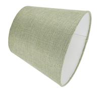 DIYEAH Abat-jour de lampe de table en tissu vert E14, abat-jour nordique rond conique pour salon et maison, facile à assortir à la décoration