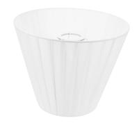 DIYEAH Abat-jour Plissé Tissu Blanc pour Lampe de Chevet Applique Murale et Lampe sur Pied Design Démontable Facile à Installer