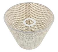 DIYEAH abat-jour Rotin Beige Tissé Main abat-jour Raphia pour Lampe de Bureau Accessoire Décoratif pour Lampe Salon et Chambre Adulte
