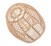 DIYEAH Abat-jour Suspension Tressé Main Corde de Papier pour Douille Couverture Lumineuse Vintage Abat-jour Décoratif pour Restaurant et Maison Finition avec Ouverture Style Rétro