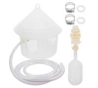 DIYEAH Abreuvoir Automatique pour Pigeons Plastique 1,5 L pour Pigeonnier Extérieur Distributeur Eau Oiseaux de Compagnie Pratique sans Électricité Adaptable Ferme Jardin