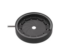DIYEAH Accessoire de Lentille Optique pour Microscope Diaphragme Iris Réglable 1,5-23mm en Alliage Noir, Contrôle Précis du Diamètre pour Laboratoire et Salle de Classe